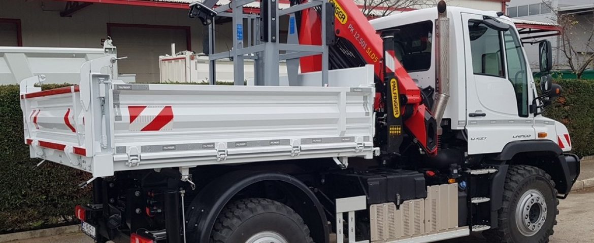 Višenamjenska kamionska nadogradnja s palfinger dizalicom PK 12.501 SLD5 za tvrtku HEP FUŽINE